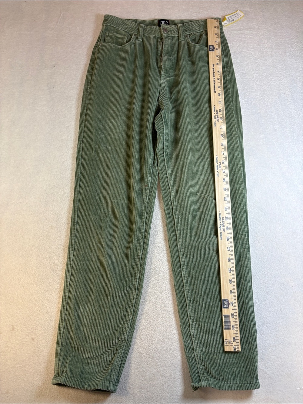 BDG Olive Green Corduroy Skinny Pants